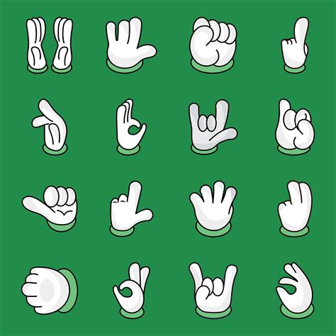 Hand Gestures Icons Pack 1784168 Vector Art at Vecteezy