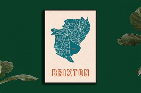 Brixton Map Print // Map of Brixton Print // Brixton Art Print | Etsy