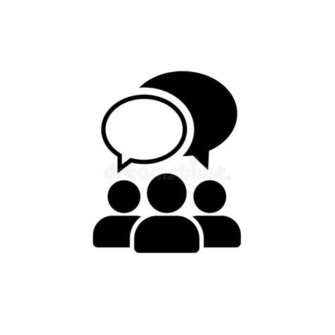 People Talking Icon. One of Set Web Vector Icons. Stock Vector ...