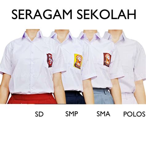 Jual Seragam SD SMP SMA 6-20 | baju sekolah SD SMP SMA | kemeja sekolah | seragam sekolah ...