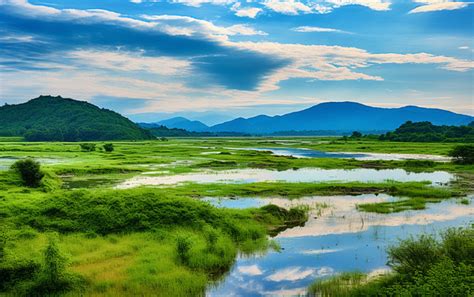 There Is A Pond Background, Tourist Destination, Domestic Travel, Tile Roof Background Image And ...