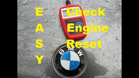 How To Reset BMW Check Engine Light ️ BMW Service Engine Soon Light ...