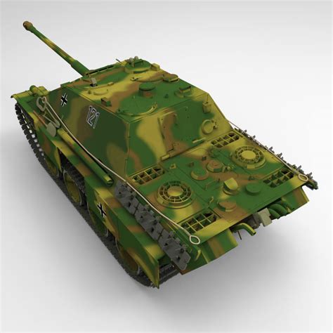 Jagdpanther Tank Destroyer 3D model | CGTrader