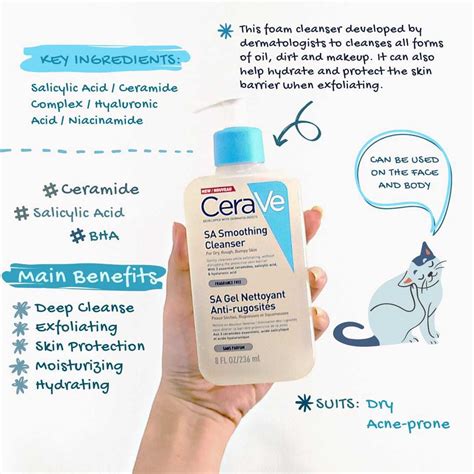 CERAVE SA Smoothing Cleanser (236 Ml) - Age Tune