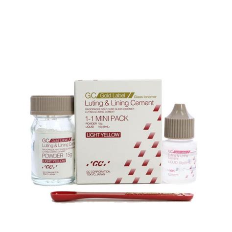 GC Fuji Luting & Lining Glass Ionomer Dental Cement Light Yellow Radiopaque - Sadec Dental