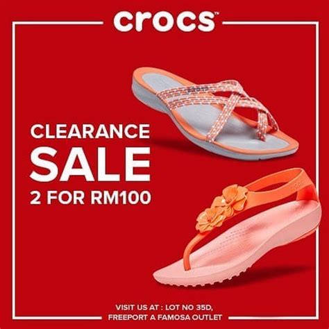 Now till 21 Jun 2020: Crocs Clearance Sale at Freeport A'Famosa Outlet - EverydayOnSales.com