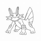 Mega Swampert Coloring Pages sketch template