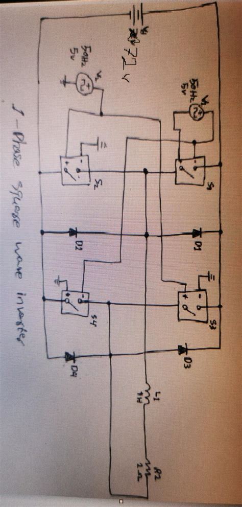 Solved 1-PHASE, SQUARE WAVE INVERTER Aim To create and | Chegg.com