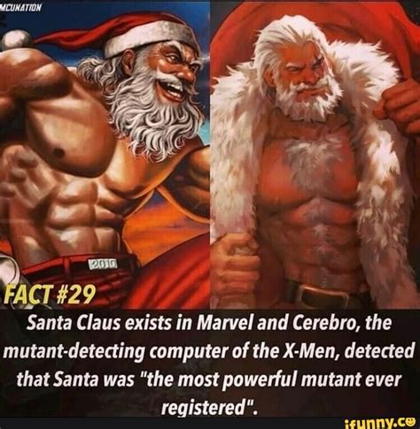 FACT #29 Santa Claus exists in Marvel and Cerebro, the mutant-detecting ...