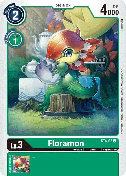 Floramon - Starter Deck 04: Giga Green - Digimon Card Game