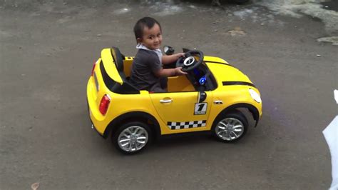 Mobil batre anak model mini cooper - bagus banget - YouTube