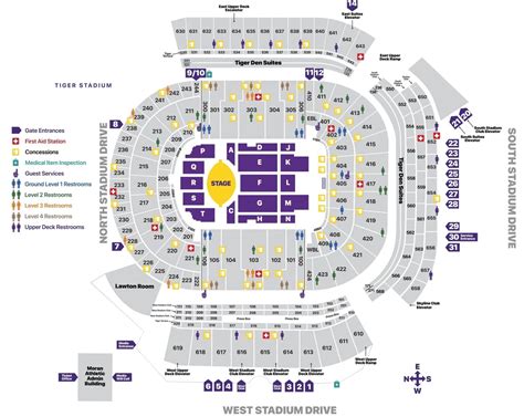 Tiger Stadium Seating Chart with Rows and Seat Numbers, Tickets Price 2023, Parking Map