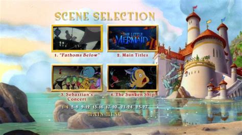 The Little Mermaid Dvd Menu