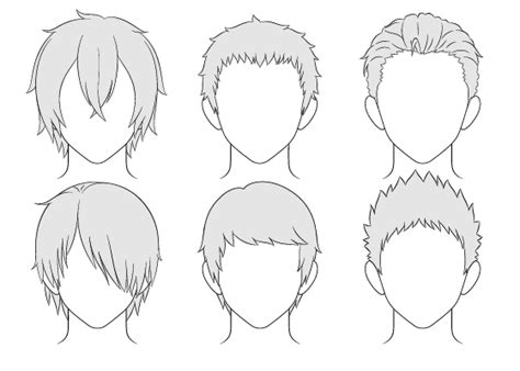 Anime Male Hairstyles Drawing Reference / How To Draw Anime Male Hair Step By Step Animeoutline ...