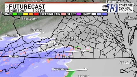 Up to 3" of snow across Southside Virginia possible Thursday | WSET