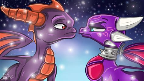 Spyro and Cynder (Skylanders style) by KatTheFalcon on DeviantArt