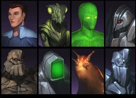 FTL Portraits by doghateburger on DeviantArt | Alien concept art, Faster than light, Space artwork