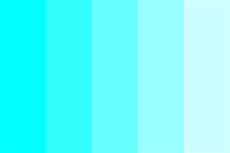 Cyan tints Color Palette