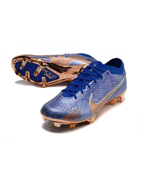 2023 Nike Zoom Mercurial Vapor 15 Elite FG Blue Gold Silver