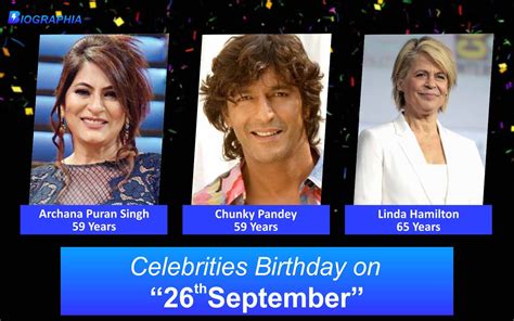 September 26 Famous Birthdays, Famous Celebrities Birthdays that fall ...