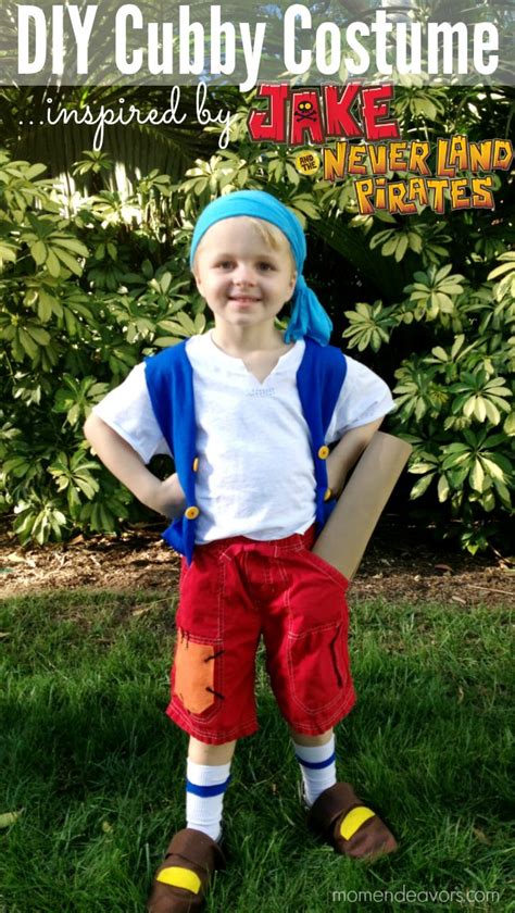 DIY No-Sew Jake and the Never Land Pirates Cubby Costume - Mom Endeavors