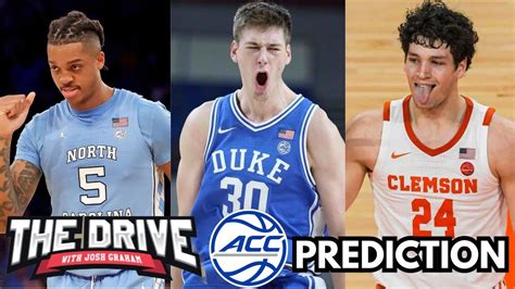 2023-24 ACC Basketball Predictions | The Drive with Josh Graham - YouTube