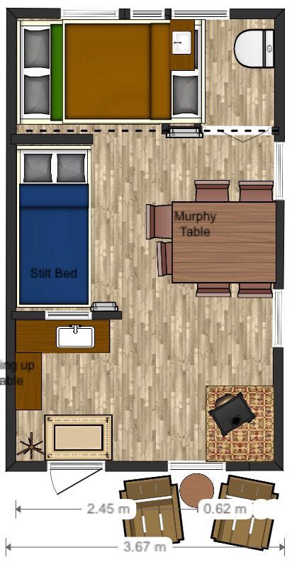 12x20 floor plan cabin layout tiny house | Cabin floor plans, Shed to ...