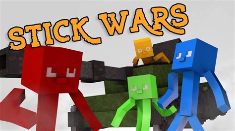 Minecraft Animation - STICK FIGHT ANIMATED! (Red vs Blue vs Green vs ...