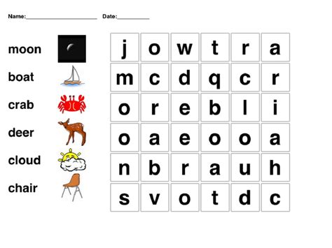 Free Printable Easy Word Puzzle Games