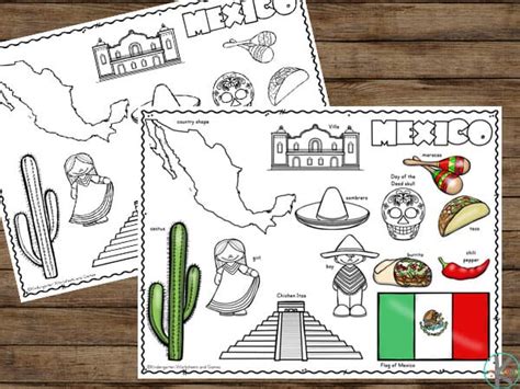 Mexico And Coloring Pages