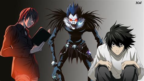 L, Kira, and Ryuk, Ryuk, Yagami Light, Death Note HD wallpaper ...