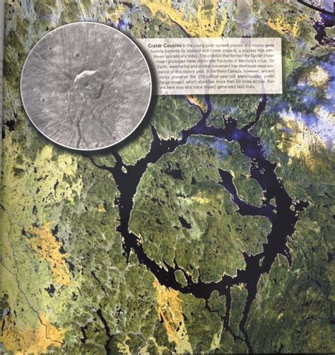 Manicouagan crater. Source: Planetology pg. 27 | Crater