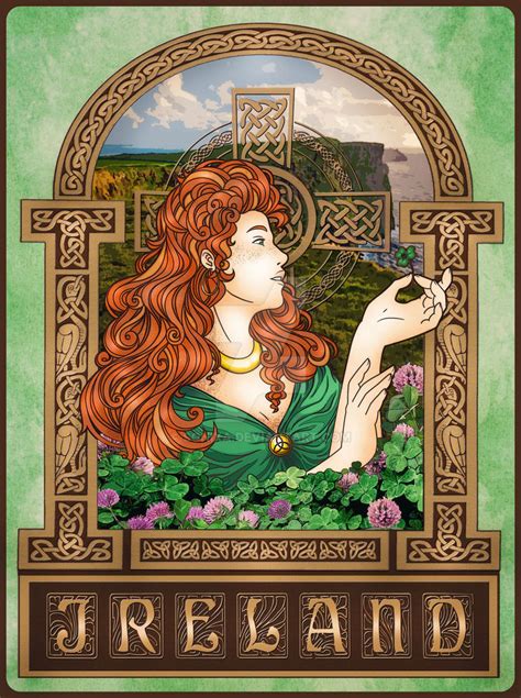 Irish Art Nouveau by SONIXA on DeviantArt