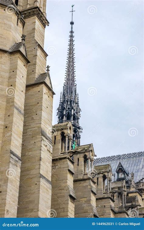 Towers And Gargoyles Of Notre Dame Stock Photo | CartoonDealer.com ...