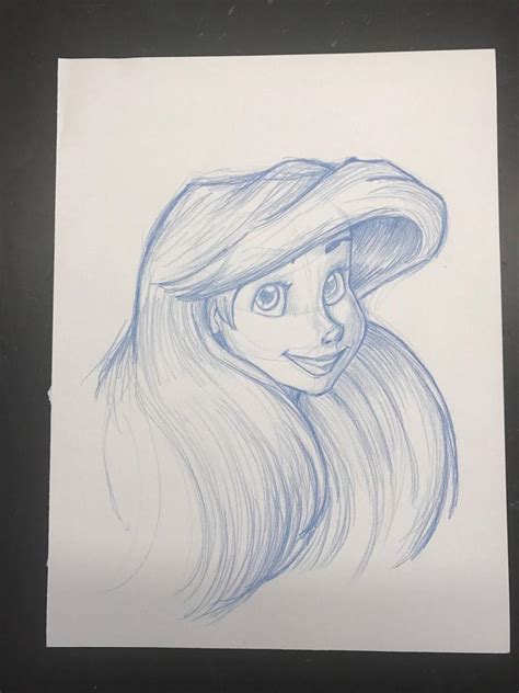 ARIEL Original Pencil Sketch by S. Preston | #1862104396