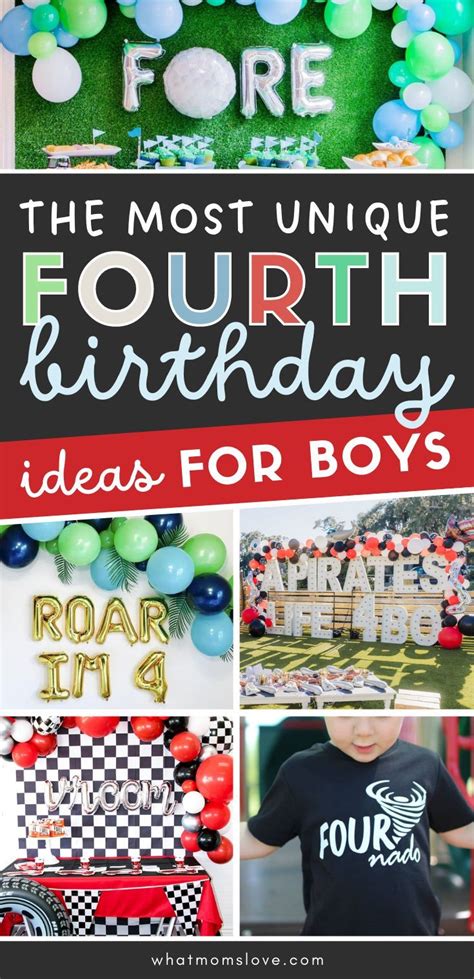 Unique 4th Birthday Party Ideas for Boys