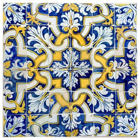 17th Century Portuguese Tile Pattern | 1stdibs.com | Portuguese tile, Tile patterns, Portuguese ...