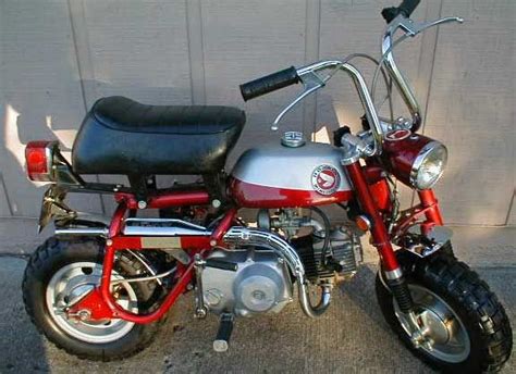 Here's an Old Honda CT 70 Trail Bike. We had a golden one and loved taking it down by the river ...