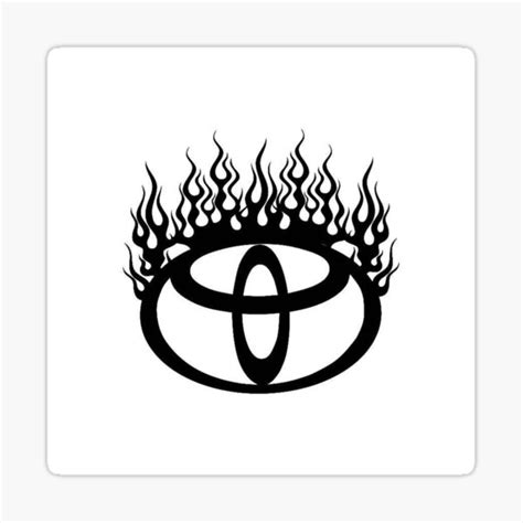 "Toyota logo design " Sticker for Sale by EmiratesToday | Redbubble