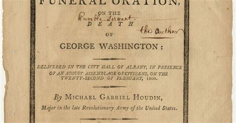 A Funeral Oration, On the Death of George Washington