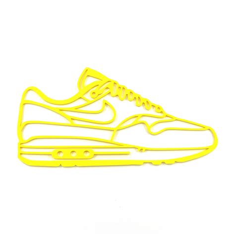 Nike Inspired Air Max 1 Silhouette Wall Art 3D Printed Sneaker - Etsy UK