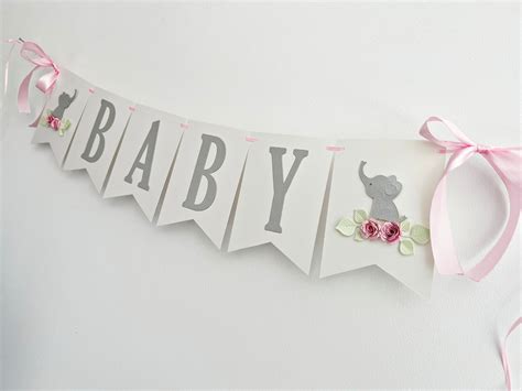 Elephant Baby Shower Banner Elephant Decorations. Little - Etsy