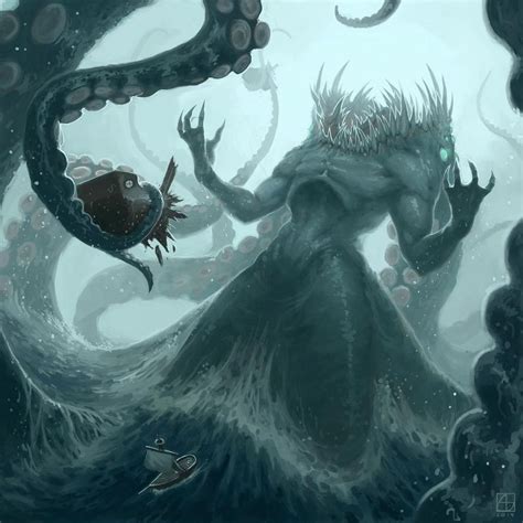 Titans Entities - Fantasy Art | Creature artwork, Fantasy monster, Kraken art