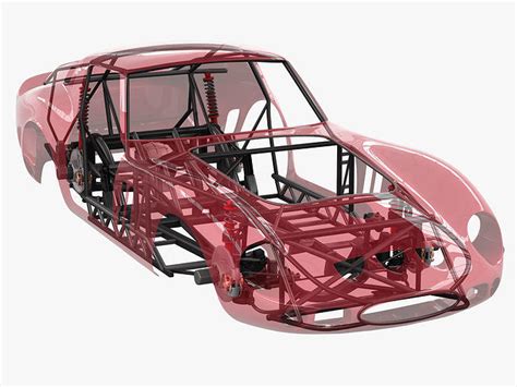 3D model Chassis Frame - Ferrari 250 GTO VR / AR / low-poly | CGTrader