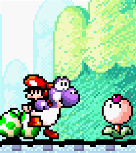 Yoshis Island Super Nintendo GIF - Mario and Luigi Running