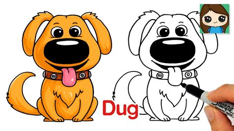 How to Draw a Cute Dog 🦴Dug Days - YouTube