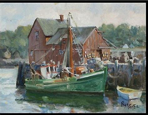 "Motif #1, Rockport, MA", an oil painting by my father, Page Trotter | Illustration art ...