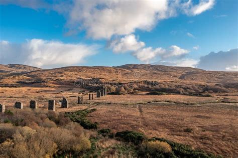 Aerial View of the Owencarrow Railway Viaduct by Creeslough in County Donegal - Ireland Stock ...