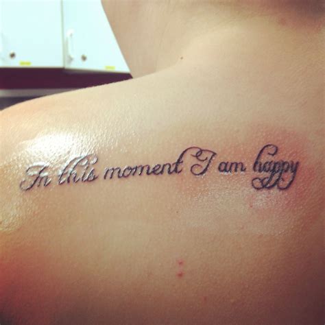 My new tattoo. Incubus lyrics "In this moment I am happy" | Incubus tattoo, New tattoos, Tattoos