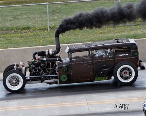 Diesel Rod - Monster Rat Rod with Diesel Engine Burns Serious Rubber ...